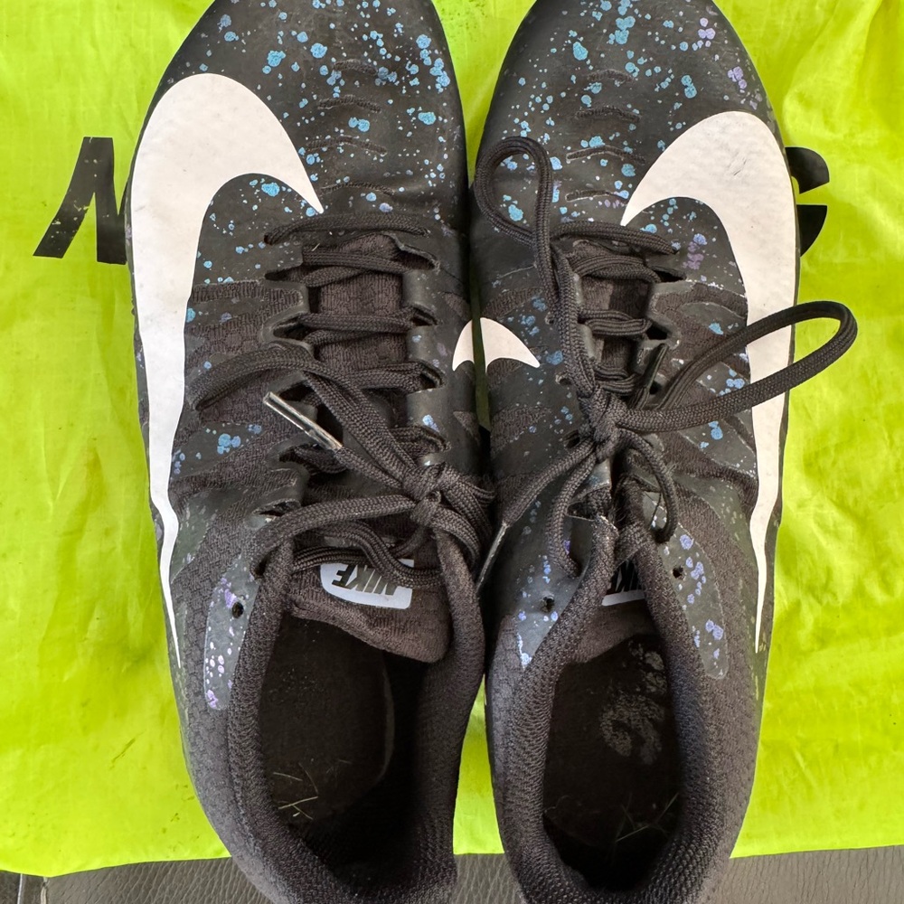 Nike Black and White Track Spikes